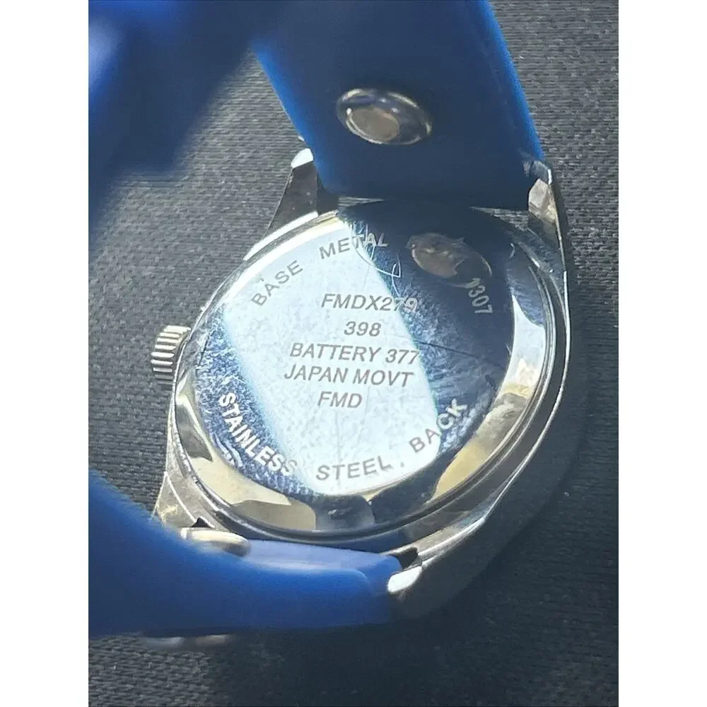 Silver Tone Blue Wrap Style Band Women’s Quartz Watch